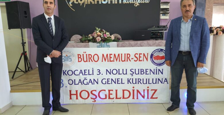 Büro Memur Sen Kocaeli 3 Nolu Şubenin Genel Kuruluna Katıldık