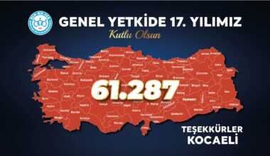 KOCAELİ’DE YETKİ EMİN ELLERDE 17. YILIMIZ KUTLU OLSUN.