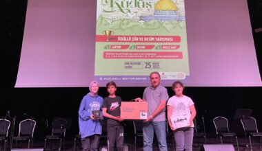 Kudüs Konulu Resim ve Şiir Yarışması Ödül Törenine Katıldık.